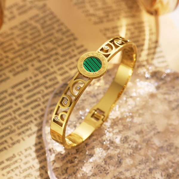 O1CN0183dtlk25wjTKO5185_3529117591-0-cib.jpg Stainless Steel Enamel Rhinestone Bangle 775140250721