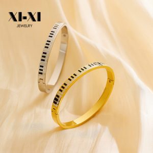Stainless Steel Piano Bangle 724036232626