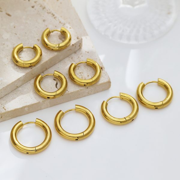 O1CN0188KDug25wjd2Ol0uG_3529117591-0-cib.jpg Stainless Steel Circle Earrings 980207623861