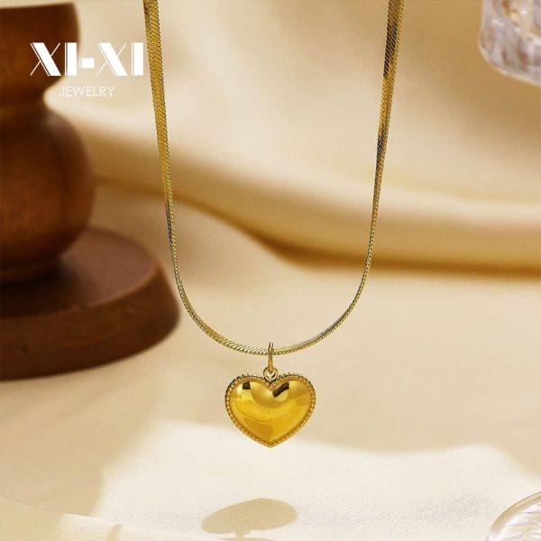 O1CN018F8kaz25wjbuSeIMH_3529117591-0-cib.jpg Stainless Steel Heart Necklace 822941210995