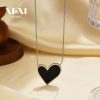O1CN018FQ2eK25wjbrywPkK_3529117591-0-cib.jpg Stainless Steel Mother of Pearl Heart Necklace 823925135061