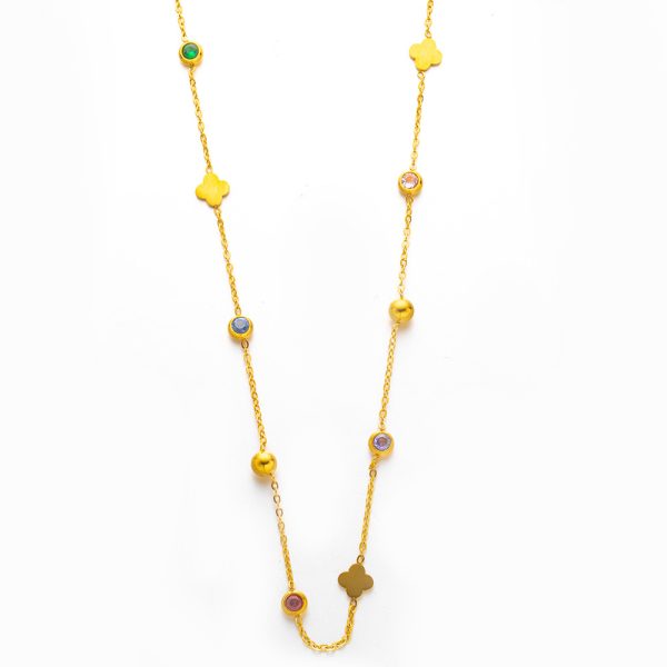O1CN018XLOVB25wjboyImOF_3529117591-0-cib.jpg Stainless Steel Four Leaf Clover Necklace 951714578882
