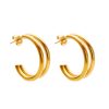 O1CN018mJIm225wjSzTuW4O_3529117591-0-cib.jpg Stainless Steel Layered Hoop Earrings 771451246731