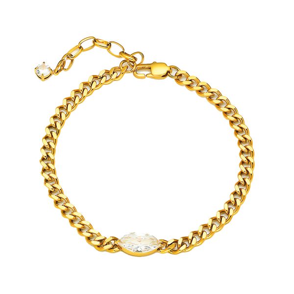 O1CN018rTb1V25wjb6tESQp_3529117591-0-cib.jpg Stainless Steel Teardrop Cuban Bracelet 934911107187
