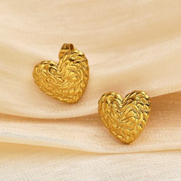 O1CN018y50r925wjV0nFSyY_3529117591-0-cib.jpg Stainless Steel Heart Star Earrings 805513496457