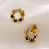 O1CN0193IApb25wjRd4xbdN_3529117591-0-cib.jpg Stainless Steel Clover Shell Earrings 756940769071