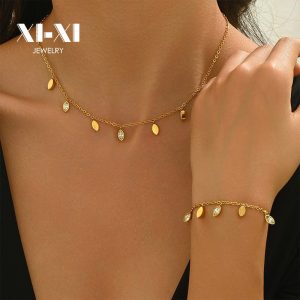 Stainless Steel Disc Charm Bracelet 936350434840