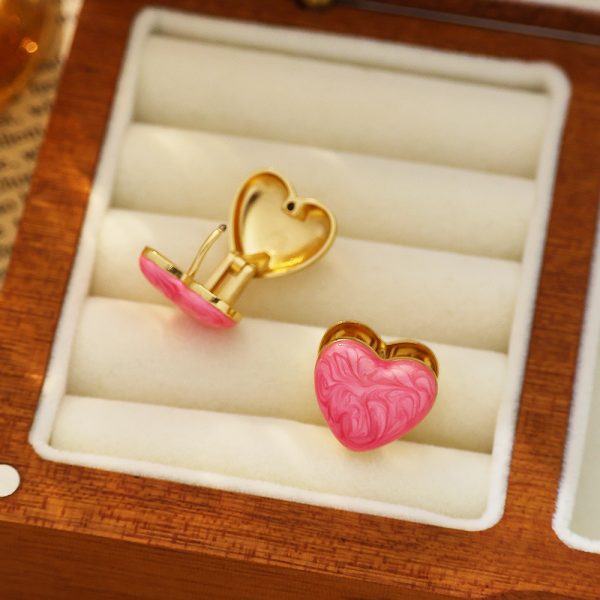 O1CN01A6wZmG25wjUxupczi_3529117591-0-cib.jpg Stainless Steel Enamel Heart Earrings 803223411030