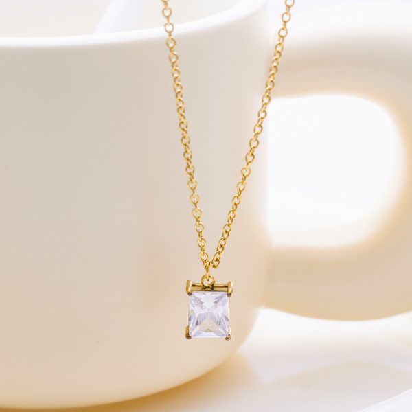 O1CN01ABbbKB25wjRQbdqD4_3529117591-0-cib.jpg Stainless Steel Zirconia Double Layer Necklace 754852880311