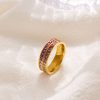 O1CN01ANiexc25wjOIRu1LZ_3529117591-0-cib.jpg Stainless Steel Zirconia Bangle Ring Set 727195320900