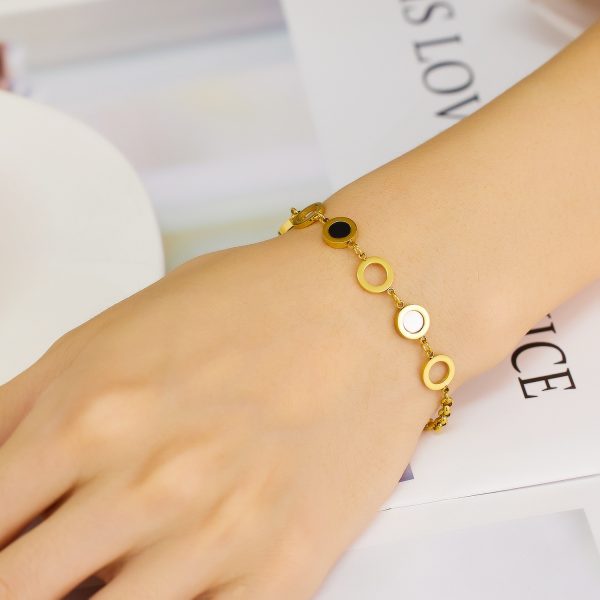 O1CN01AXPUCk25wjRhljcYq_3529117591-0-cib.jpg Stainless Steel Coin Layered Bracelet 757233932704