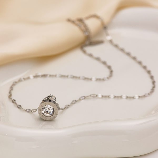 O1CN01Aa5ULw25wjVVctPkj_3529117591-0-cib.jpg Stainless Steel Rhinestone Roman Numeral Necklace 816507962238
