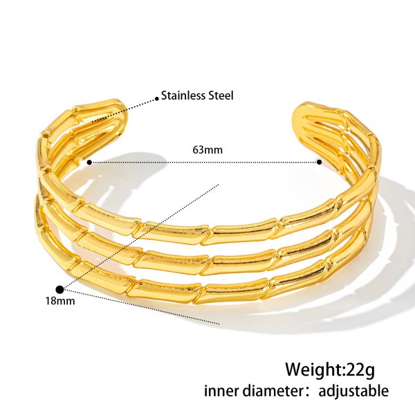 O1CN01Ahwygq25wjfowVlFL_3529117591-0-cib.jpg Stainless Steel Geometric Cuff Bangle 1049157317335
