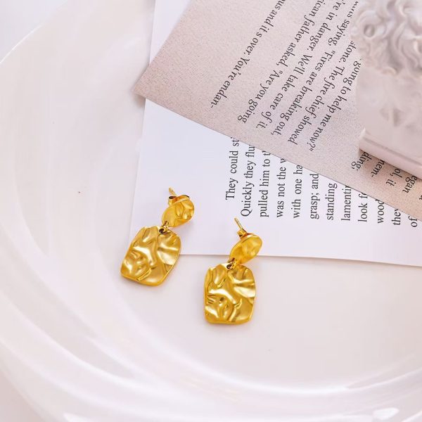 O1CN01B6DjmK25wjZ4Cw9lH_3529117591-0-cib.jpg Stainless Steel Textured Stud Earrings 878929302730