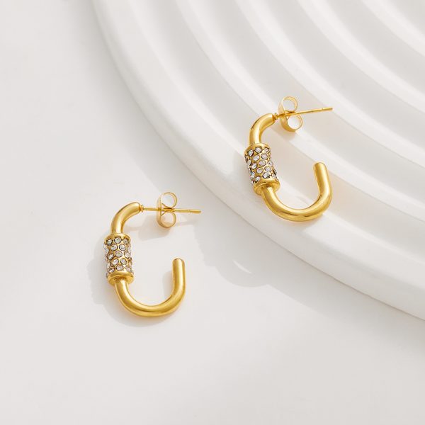 O1CN01BEjuQc25wjSLnQsWb_3529117591-0-cib.jpg Stainless Steel Curved Zirconia Earrings 764653590602
