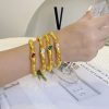 O1CN01BF63kD25wjd3rbein_3529117591-0-cib.jpg Stainless Steel Irregular Open Bangle 982715224614