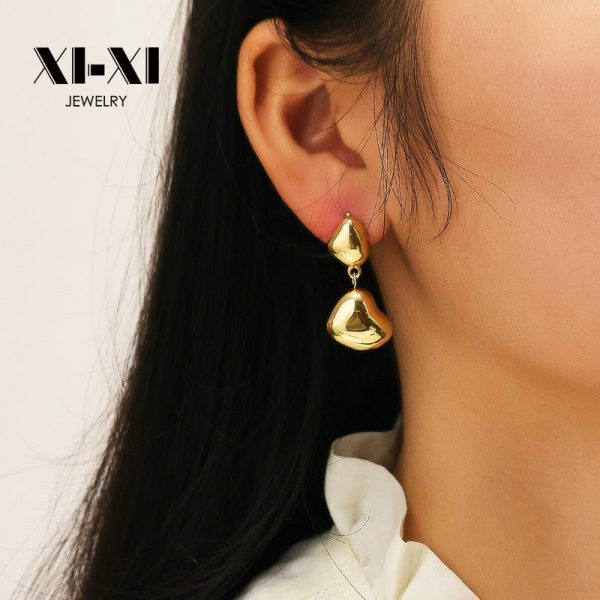 O1CN01BNi81N25wjbq7PngO_3529117591-0-cib.jpg Stainless Steel Teardrop Heart Earrings 804153333579