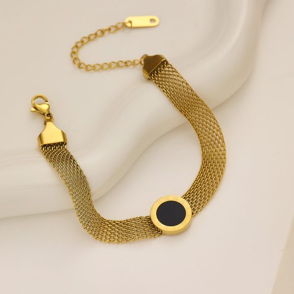 O1CN01BVuOwU25wjUeo4NFB_3529117591-0-cib.jpg Stainless Steel Roman Numeral Bracelet 799119329137