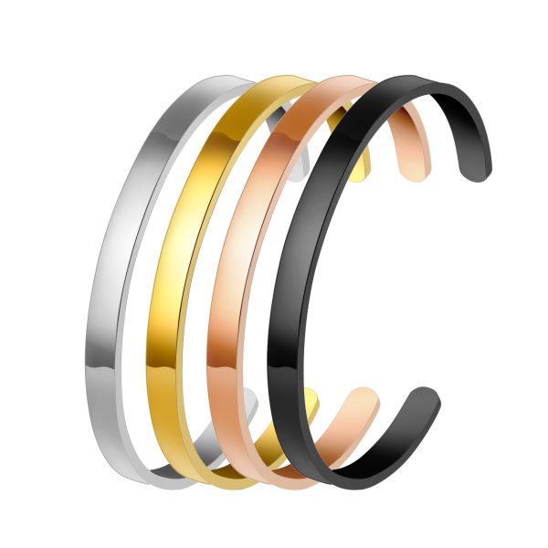 O1CN01BY3OAx25wjETGkikc_3529117591-0-cib.jpg Stainless Steel Smooth Open Bangle 564304403078