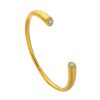 O1CN01BiofxU25wjY57eBec_3529117591-0-cib.jpg Stainless Steel Solitaire Cuff Bangle 857437076937
