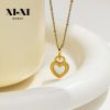 O1CN01BkUoOx25wjbuXTvKk_3529117591-0-cib.jpg Stainless Steel Mother of Pearl Heart Necklace 823122161753