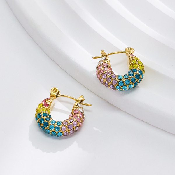 O1CN01Bz0Edw25wjNxrHgPL_3529117591-0-cib-3.jpg Stainless Steel Rhinestone Crescent Earrings 724369464612