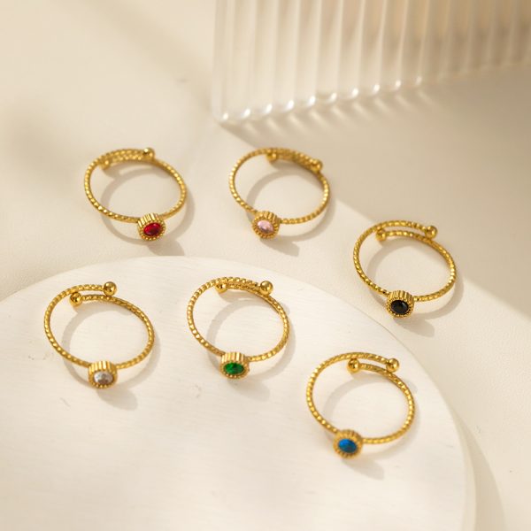 O1CN01CN19MR25wjg1QmKr0_3529117591-0-cib.jpg Stainless Steel Glass Heart Ring 1052702353151