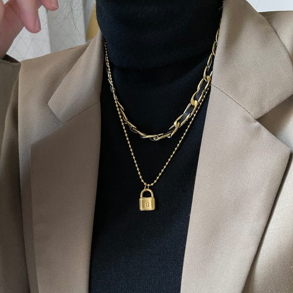 O1CN01Cc7DPy25wjBvZTsDZ_3529117591-0-cib.jpg Stainless Steel Lock Pendant Necklace 636078144706