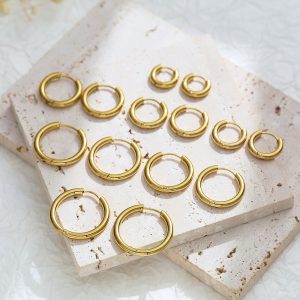 Stainless Steel Circle Earrings 980207623861