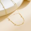 O1CN01ChN9Gs25wjRSU3vyv_3529117591-0-cib.jpg Stainless Steel Zirconia Double Layer Necklace 754852880311