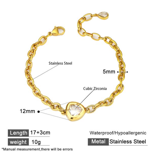 O1CN01CmVKqr25wjbmU0SG9_3529117591-0-cib.jpg Stainless Steel Zirconia Chain Bracelet 920192181756
