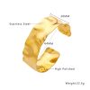 O1CN01CreAJ225wjbrz2gpp_3529117591-0-cib.jpg Stainless Steel Hammered Open Bangle 775129818944