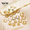 O1CN01D7AKFH25wjc4GfEuM_3529117591-0-cib.jpg Stainless Steel C Shaped Zirconia Earrings 724648449624