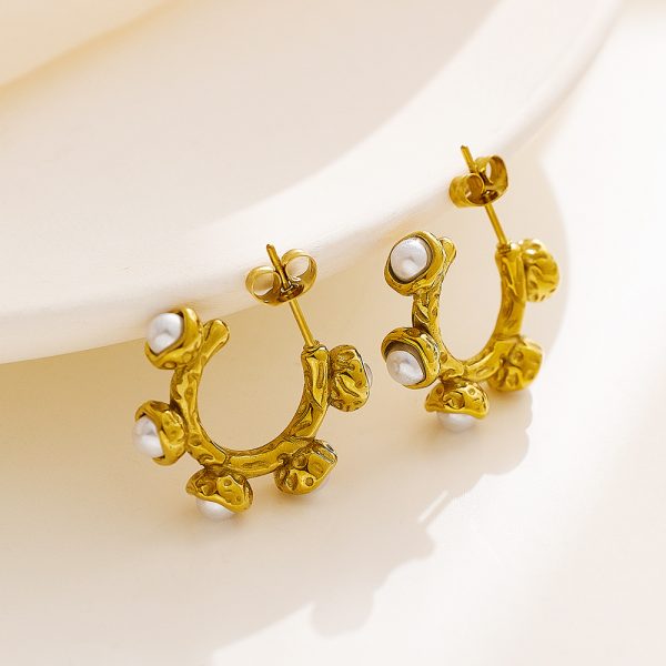 O1CN01D912Jk25wjRZz5Jma_3529117591-0-cib.jpg Stainless Steel Pearl Hoop Earrings 756784087822