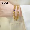 O1CN01DI7z5x25wjblUC8y6_3529117591-0-cib.jpg Stainless Steel Rhinestone Cuban Bracelet 725258634992