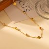 O1CN01DNdNPe25wjboCc0AM_3529117591-0-cib.jpg Stainless Steel Four Leaf Clover Necklace 951714578882