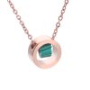 Stainless Steel Malachite Necklace 622722714749
