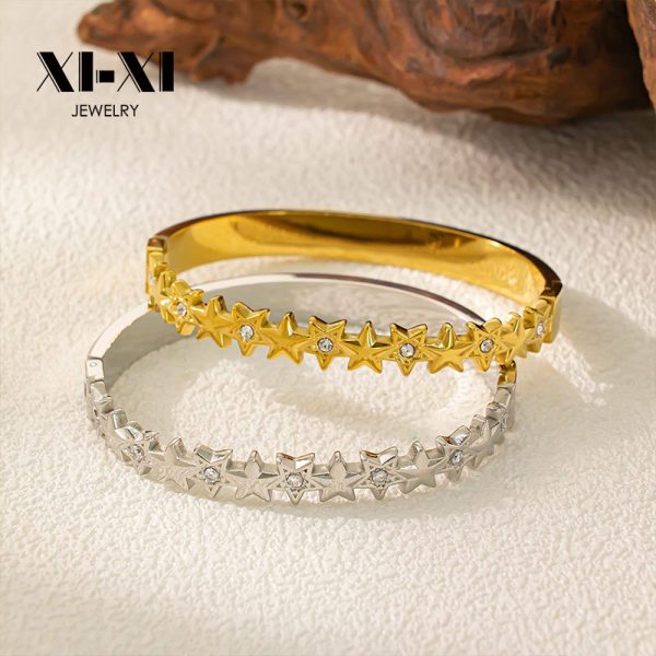 O1CN01Dq6Ugi25wjc96BpW7_3529117591-0-cib.jpg Stainless Steel Hollow Rhombus Bangle 960831992811