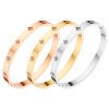 Stainless Steel Clover Bangle 682614923670
