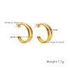 O1CN01E8n18O25wjSwxpDNr_3529117591-0-cib.jpg Stainless Steel Layered Hoop Earrings 771451246731