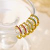 O1CN01EBAj0x25wjRd5dMKd_3529117591-0-cib.jpg Stainless Steel Single Row Hoop Earrings 756984502528