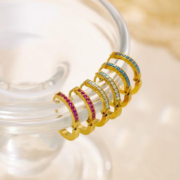 O1CN01EBAj0x25wjRd5dMKd_3529117591-0-cib.jpg Stainless Steel Single Row Hoop Earrings 756984502528