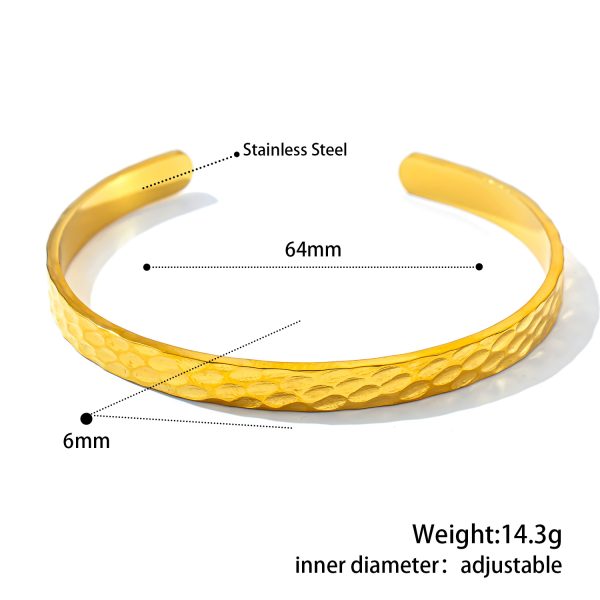 O1CN01EFWony25wjfpI7nuD_3529117591-0-cib.jpg Stainless Steel Geometric Cuff Bangle 1049157317335