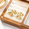O1CN01Ed5HrA25wjYLFaXMI_3529117591-0-cib.jpg Stainless Steel Hammered Flower Earrings 861311002723