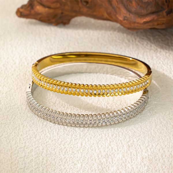 Stainless Steel Zirconia Bangle 959961898756