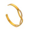 O1CN01F2Ildb25wjZbe4DXe_3529117591-0-cib.jpg Stainless Steel Wave Zirconia Bangle 894406663234