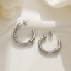 O1CN01F8UnWr25wjUiUZFpm_3529117591-0-cib.jpg Stainless Steel Twisted C Earrings 797927611503