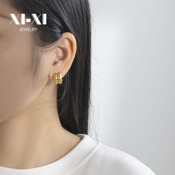 O1CN01FeRFz025wjbtwdkfx_3529117591-0-cib.jpg Stainless Steel Double Hoop Earrings 895424701433
