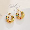 O1CN01Fjhtng25wjNz0r8OA_3529117591-0-cib.jpg Stainless Steel C Shaped Zirconia Earrings 724648449624