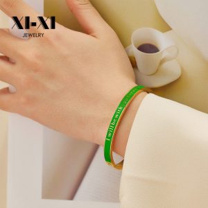 Stainless Steel Enamel Bangle 696695523684
